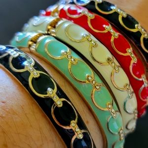Set of 5 bangle bracelets